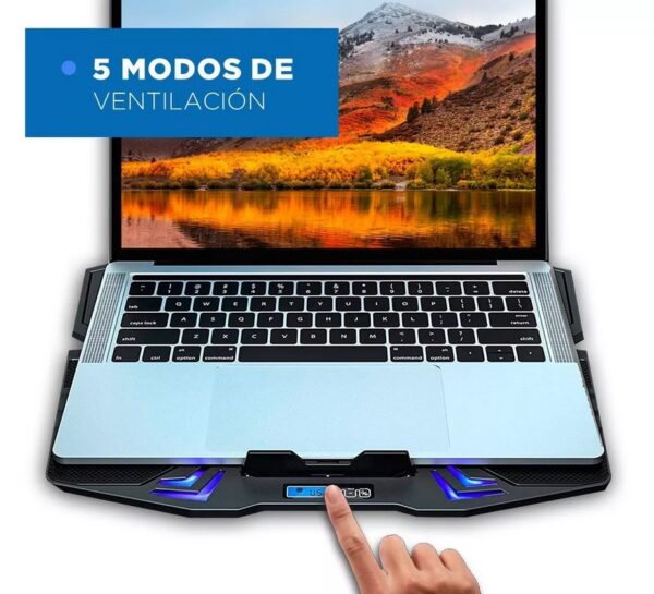 Base Cooler Enfriador Notebook 5 Laptop - Imagen 3